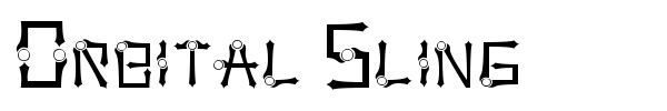 Orbital Sling font preview